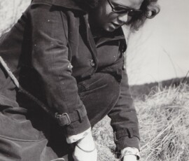 Skoleelever på Tastaskole var ofte med på skogplanting, bl.a på Veden.