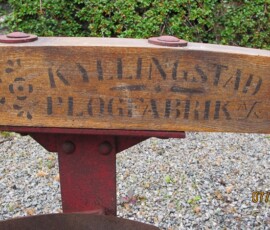 Kyllingstad 11" Plog m/treramme.
Foto: Johan Gramstad